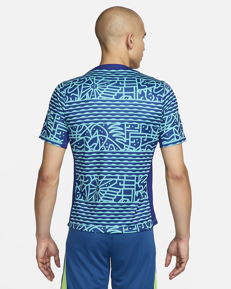 NIKE公式】ブラジル アカデミー プロ メンズ ナイキ Dri-FIT サッカー プレマッチ ショートスリーブ トップ.オンラインストア  (通販サイト)